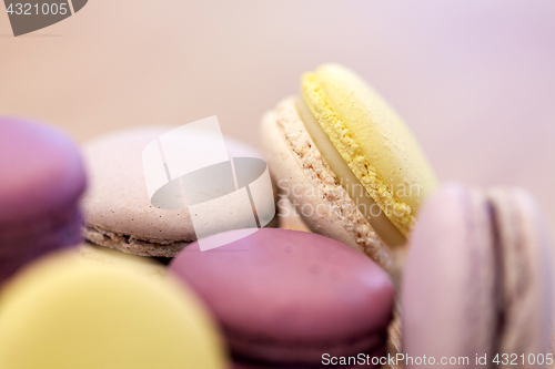 Image of close up of macarons