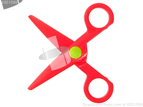 Image of Small red scissors