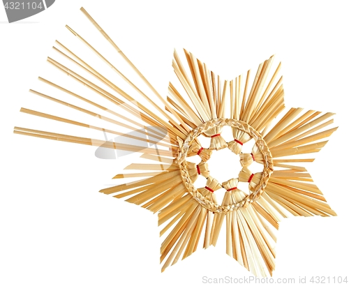 Image of Straw star on white