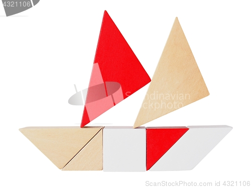 Image of Tangram puzzle on white