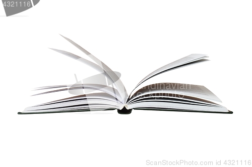 Image of Open book on white