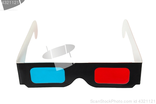 Image of 3D glasses on white