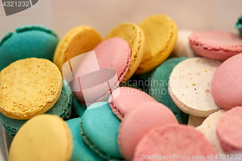 Image of close up of macarons