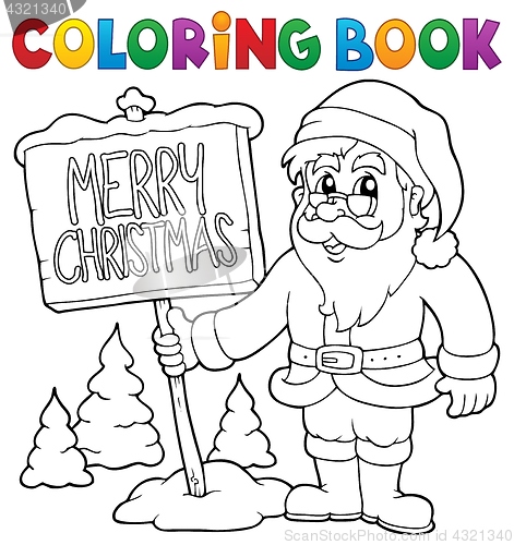 Image of Coloring book Santa Claus thematics 3