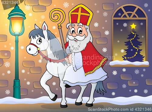 Image of Sinterklaas on horse theme image 7