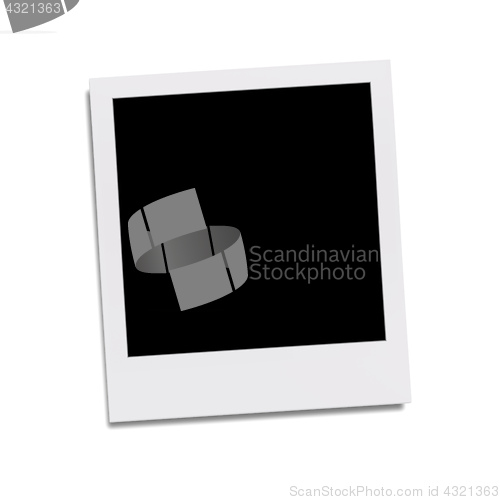 Image of typical polaroid picture frame for your content