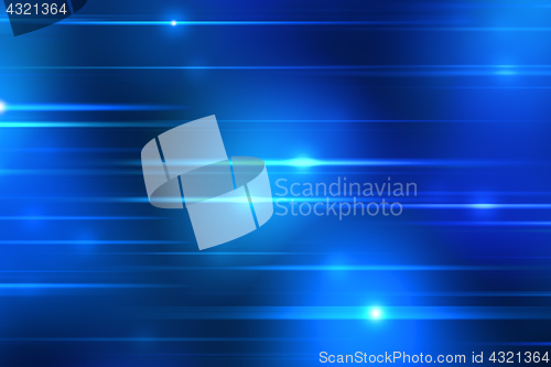Image of blue light streaks background