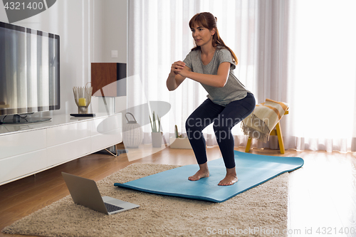 Image of Doing exercise at home