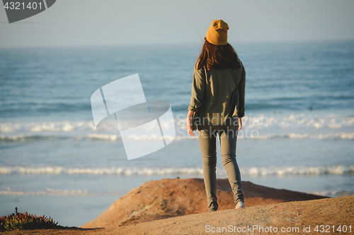 Image of Yellow cap women