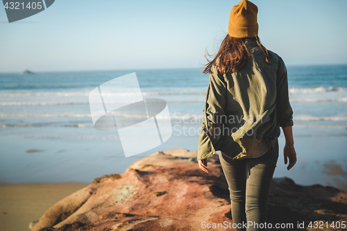 Image of Yellow cap women