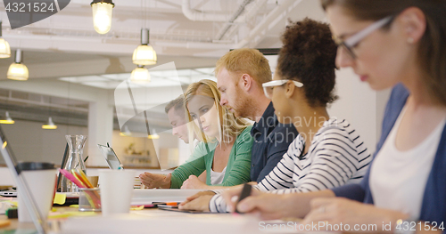 Image of Team in contemporary office working