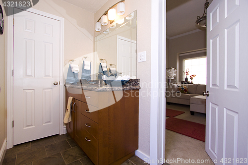 Image of Close up picture of a Bathroom Interior