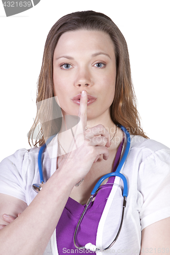 Image of Attractive Female Doctor Looking at the Camera