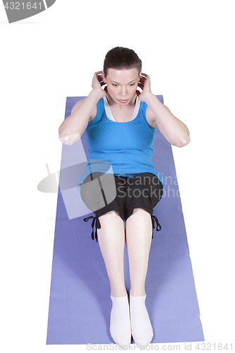 Image of Sexy Woman Exercising