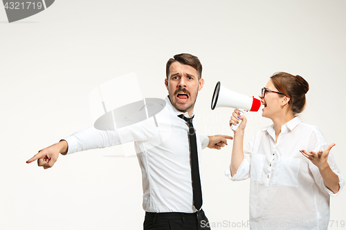 Image of Listening, Megaphone, Shouting.