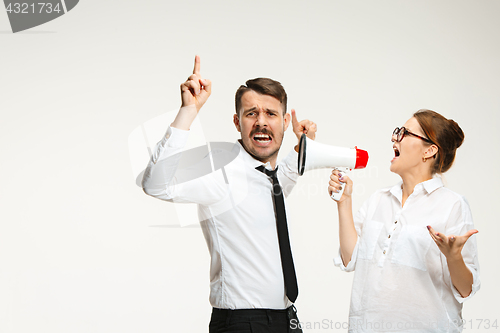 Image of Listening, Megaphone, Shouting.