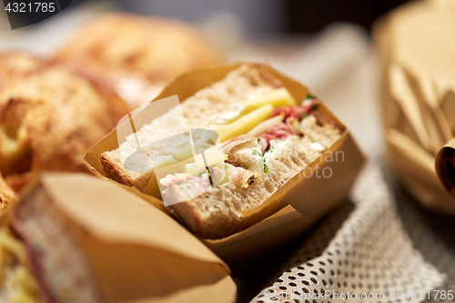 Image of craft sandwich at grocery store