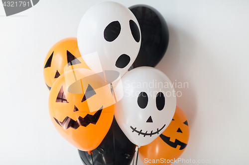 Image of scary air balloons decoration for halloween party