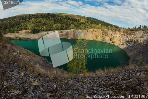 Image of Blue lake in Altai