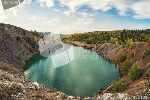 Image of Blue lake in Altai