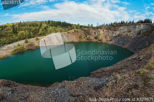 Image of Blue lake in Altai