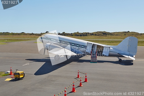 Image of Vintage Aircraft on the ground