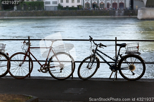 Image of Bicycles on a street