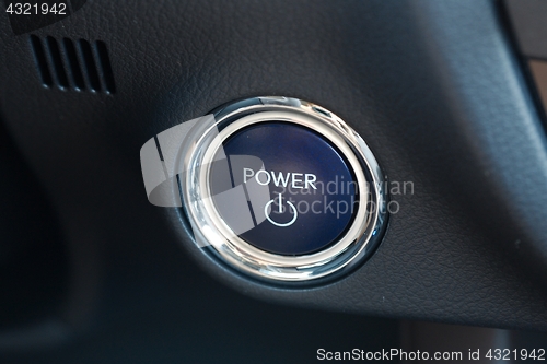 Image of Power button of a car