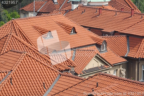 Image of Tiled Building Roofs