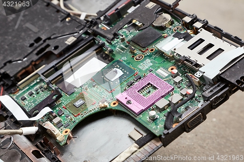 Image of Smashed Laptop Hardware