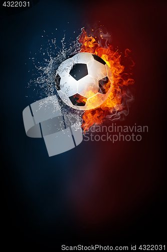 Image of Soccer sports tournament modern poster template.