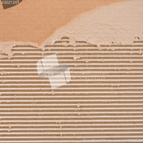 Image of Torn corrugated cardboard.