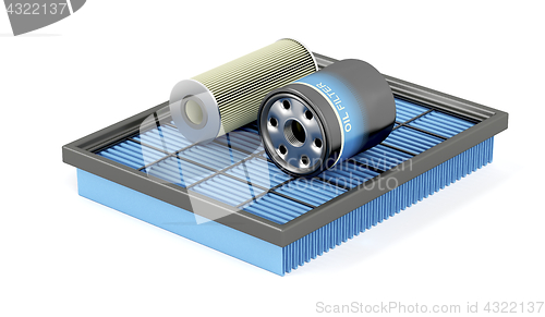 Image of Set of automotive filters