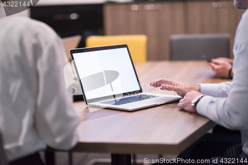 Image of Startup Business Team At A Meeting at modern office building