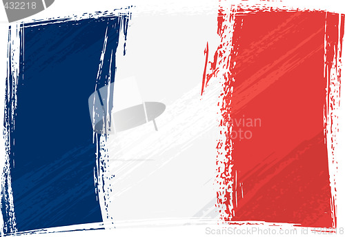 Image of Grunge France flag