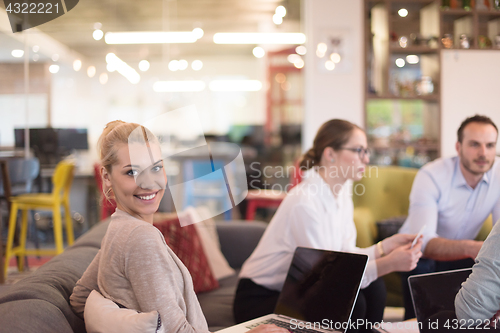 Image of Startup Business Team At A Meeting at modern office building