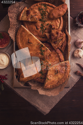 Image of Different pies composition