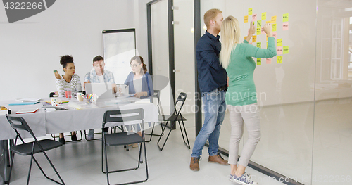 Image of Colleagues creating strategy of business