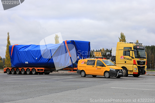 Image of Oversize Load Transport of Silvasti Heavy Parked on Yard