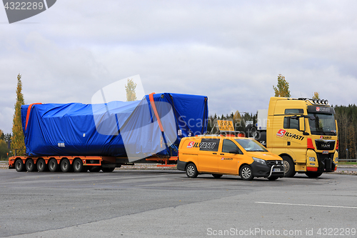 Image of Oversize Load Transport of Silvasti Heavy Parked on Yard