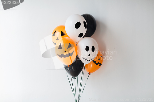 Image of scary air balloons decoration for halloween party