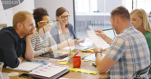 Image of Young coworkers in office