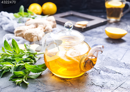 Image of ginger, mint and tea