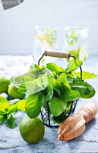 Image of ingredients for mojito