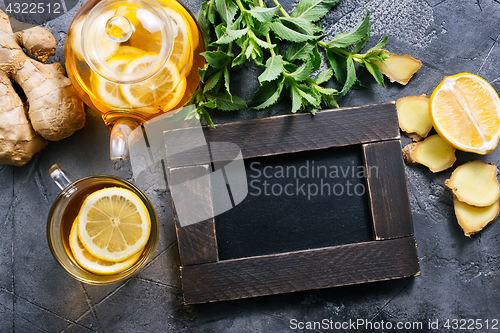 Image of ginger, mint and tea