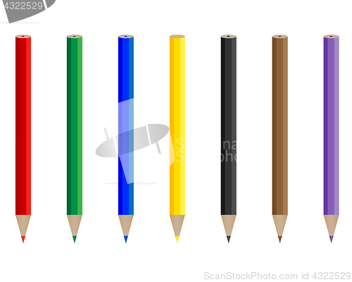 Image of pencils of different colors