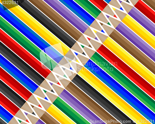 Image of set of different pencils