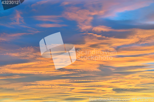 Image of Colorful sky texture