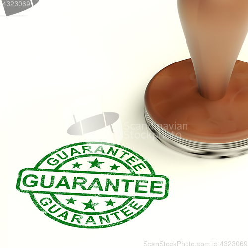 Image of Guarantee Stamp Shows Assurance And Risk Free