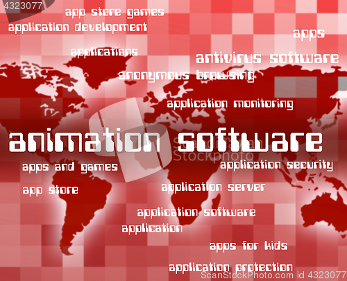 Image of Animation Software Represents Programs Softwares And Freeware